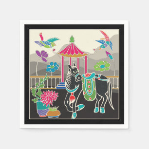 Guardanapo De Papel Mah Jongg Azulejo cartão pequeno