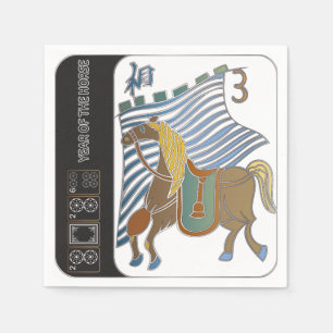 Guardanapo De Papel Mah Jongg Horse Napkins