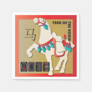Guardanapo De Papel Mah Jongg Horse Napkins