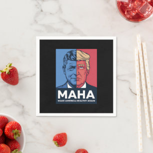 Guardanapo De Papel MAHA Faça a América Ficar Saudável Novamente Trump