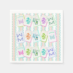 GUARDANAPO DE PAPEL MAHJONG AZULEJO NAPKIN