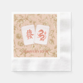 Guardanapo De Papel Mahjong Party Napkin, Toile