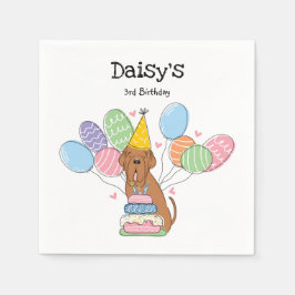 Guardanapo De Papel Mahogany Neapolitan Mastiff Festa de aniversário