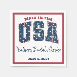 Guardanapo De Papel Maid nos EUA, Stars, Stripes Chá de panela