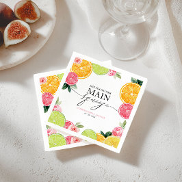 Guardanapo De Papel Main Squeeze Citrus Floral Chá de Noiva