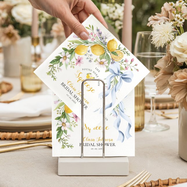 Guardanapo De Papel Main Squeeze Lemon Citrus Bridal Shower (Criador carregado)