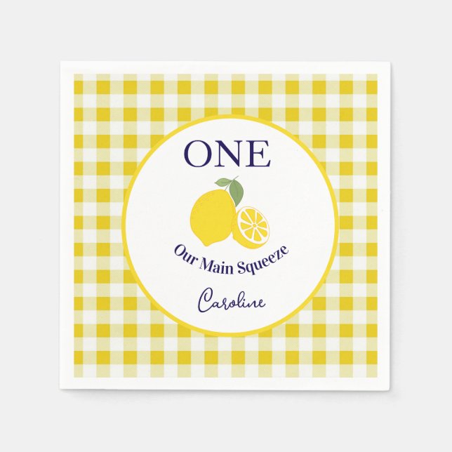 Guardanapo De Papel Main Squeeze Paper Napkin Kids Birthday (Frente)