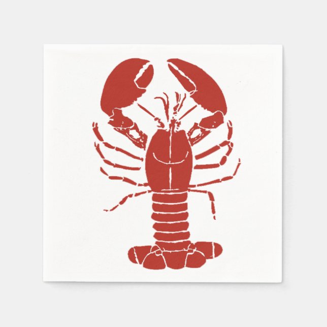 Guardanapo De Papel Maine Lobster Napkins (Frente)