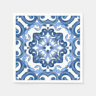Guardanapo De Papel Majolica,azulejos do Mediterrâneo
