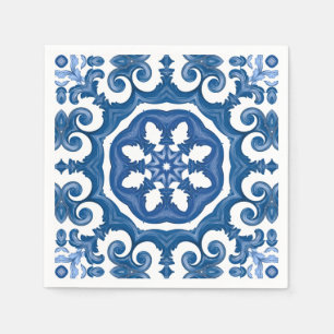Guardanapo De Papel Majolica,azulejos do Mediterrâneo
