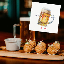 Guardanapo De Papel Making 60 Great Again Beer Birthday Party