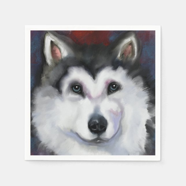 GUARDANAPO DE PAPEL MALAMUTE DO ALASKA   (Frente)