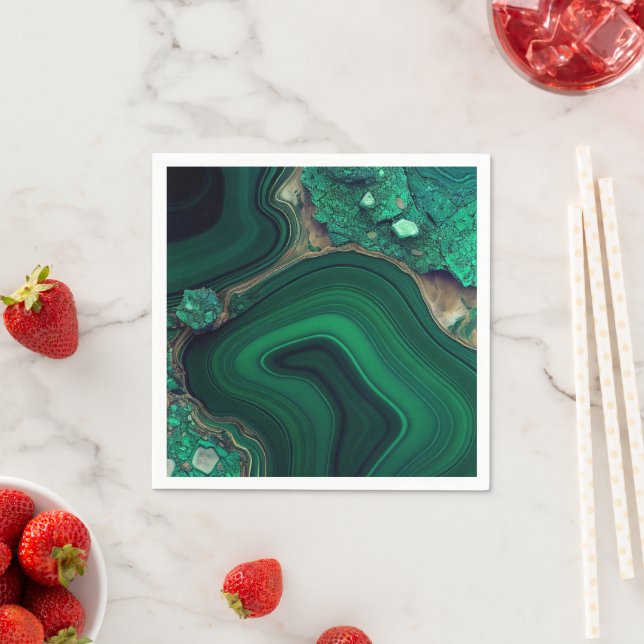 Guardanapo De Papel Malaquite Cu6CO3(OH)2 (Insitu)