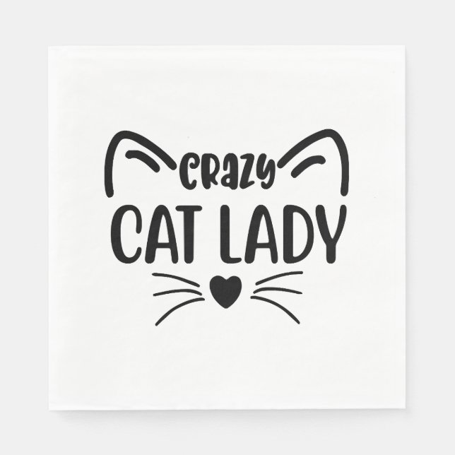 GUARDANAPO DE PAPEL MALDITO GATO LADY (Frente)