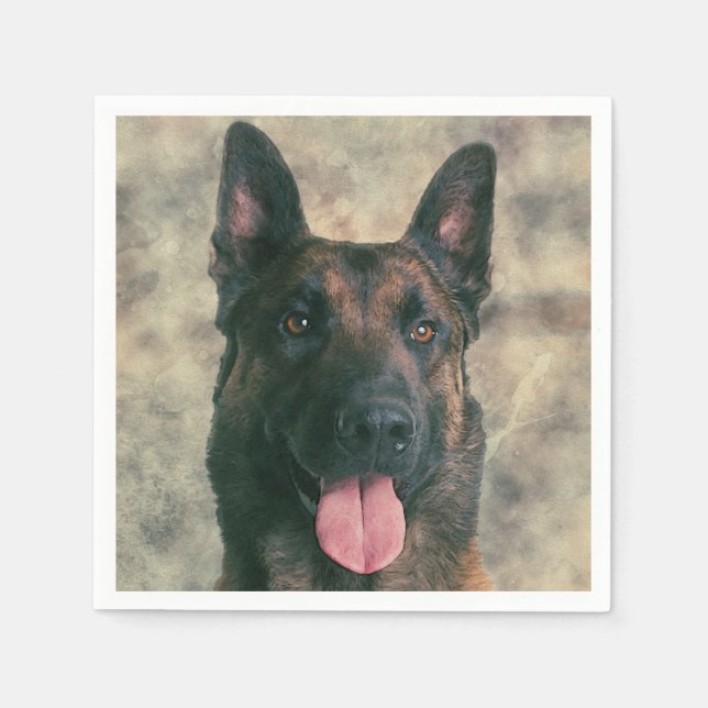 Guardanapo De Papel Malinois belgas - pastor belga - Maligator (Frente)