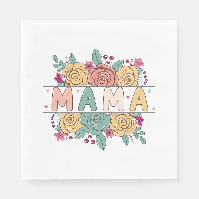 Guardanapo De Papel Mama Flower (Frente)