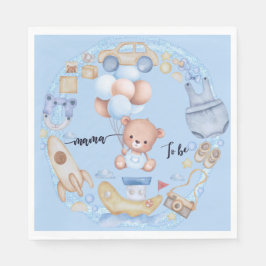 Guardanapo De Papel Mamãe é Azul