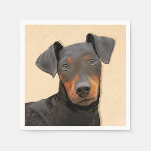 Guardanapo De Papel Manchester Terrier Pintura Original