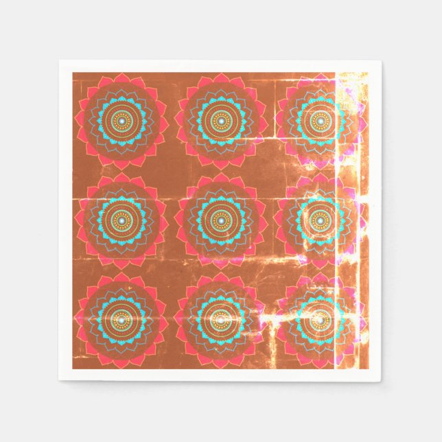Guardanapo De Papel Mandala Art Paper Napkins (Frente)