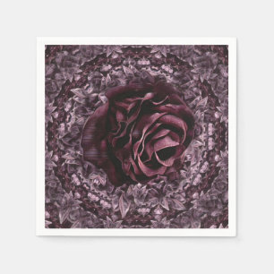 Guardanapo De Papel Mandala de Rosa 
