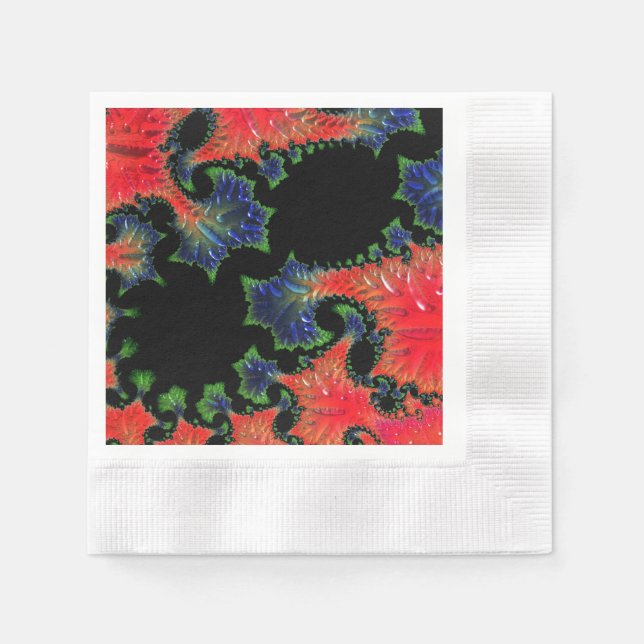 Guardanapo De Papel Mandelbrot Garden Napkins (Frente)