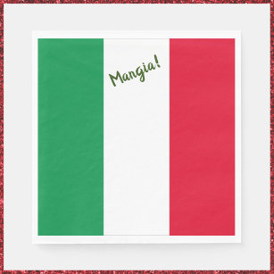 Guardanapo De Papel Mangia! Bandeira italiana