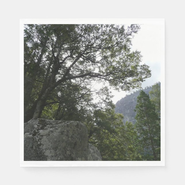 Guardanapo De Papel Manhã na trilha para as quedas vernais em Yosemite (Frente)