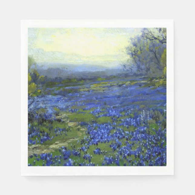 Guardanapo De Papel Manhã nos Bluebonnets (Frente)
