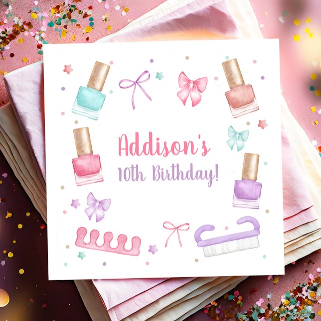 Guardanapo De Papel Mani-Pedi Party Manicure Pedicure Nail Polish (Criador carregado)