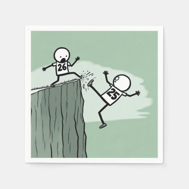 Guardanapo De Papel Mantenha a Figura Humor para 2026 Ano Novo (Frente)