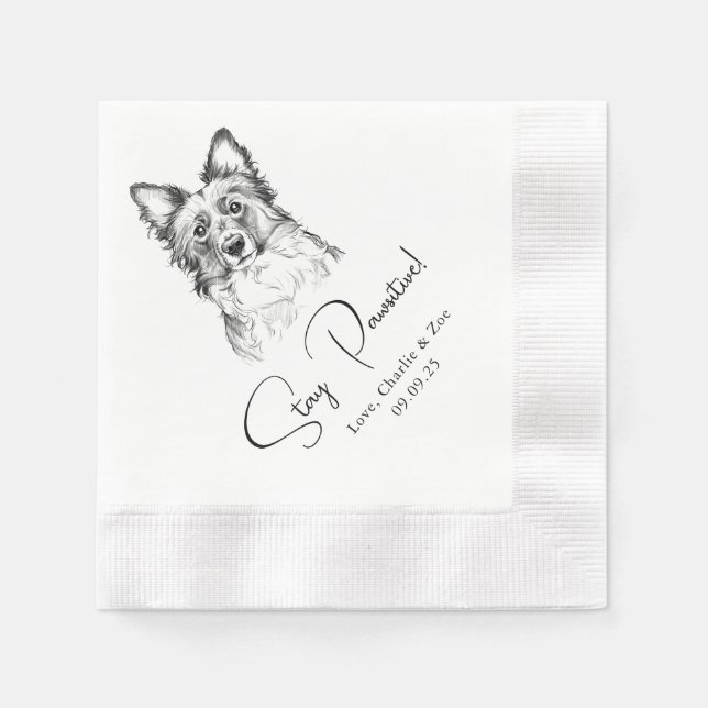 Guardanapo De Papel Mantenha-Se Pawsitivo Coquetel Costeiro Napkins Ca (Frente)