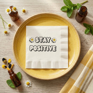 Guardanapo De Papel Mantenha-se Positivo