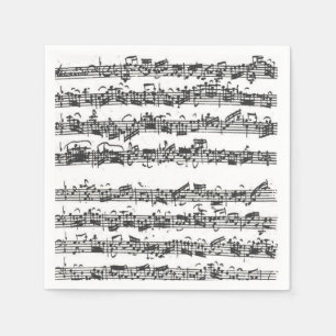 Guardanapo De Papel Manuscrito da música da série do violoncelo de