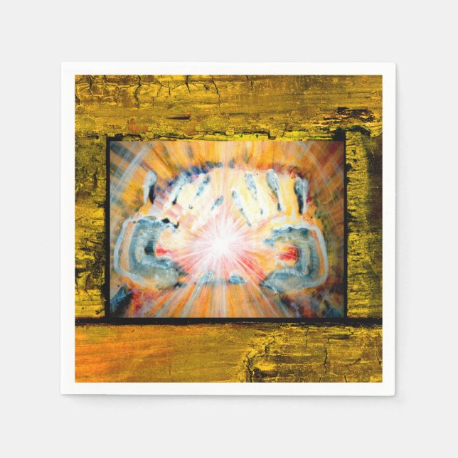 Guardanapo De Papel Mãos de cicatrização (Frente)