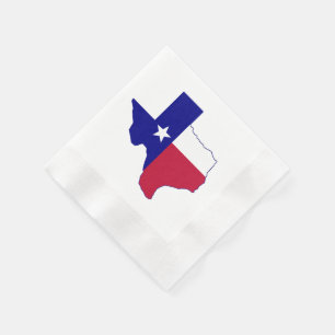 Guardanapo De Papel Mapa de Sinalizador do Texas