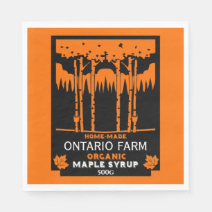 Guardanapo De Papel Maple Syrup Farmers Market