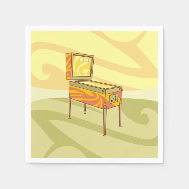 Guardanapo De Papel Máquina de pinball (Frente)