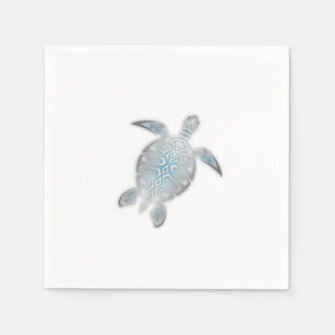 Guardanapo De Papel Mar de Prata - Tartaruga Branca Marítima