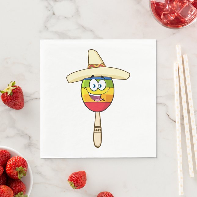 Guardanapo De Papel Maraca com Sombrero Colorida Festa (Criador carregado)