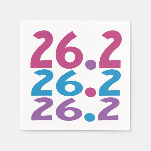 Guardanapo De Papel Maratonista 26.2 - Maratonista temático (Frente)