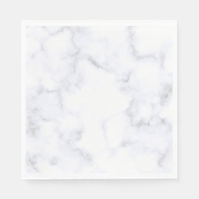 Guardanapo De Papel Marble Branco (Frente)