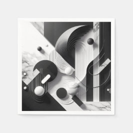 Guardanapo De Papel Marble Echoes of Silent Geometry