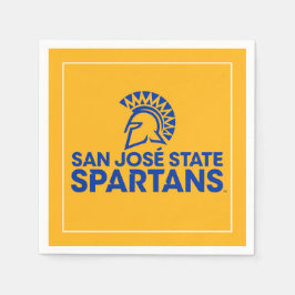 Guardanapo De Papel Marca de palavras do logotipo Spartans do estado d
