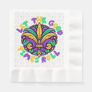 Guardanapo De Papel Mardi Gras Deixe os bons tempos rolar