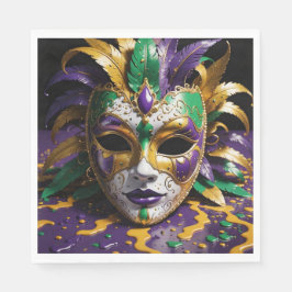 Guardanapo De Papel Mardi Gras Face Mask Party