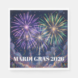 Guardanapo De Papel Mardi Gras Fireworks Personalize Party 