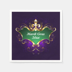 Guardanapo De Papel Mardi Gras Fleur-de-lis Ano Adicional