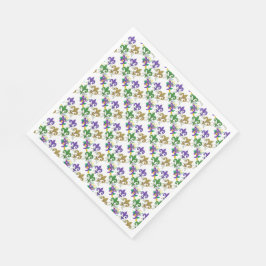Guardanapo De Papel Mardi Gras flor de lis