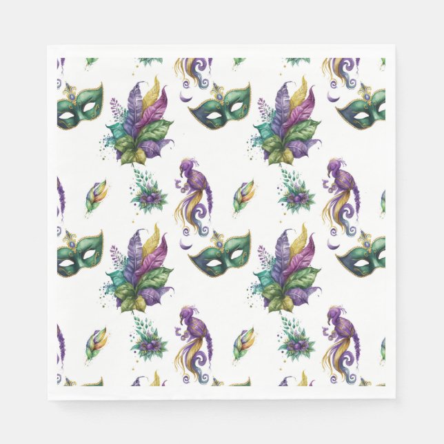 Guardanapo De Papel Mardi Gras Inspirou Napkins (Frente)