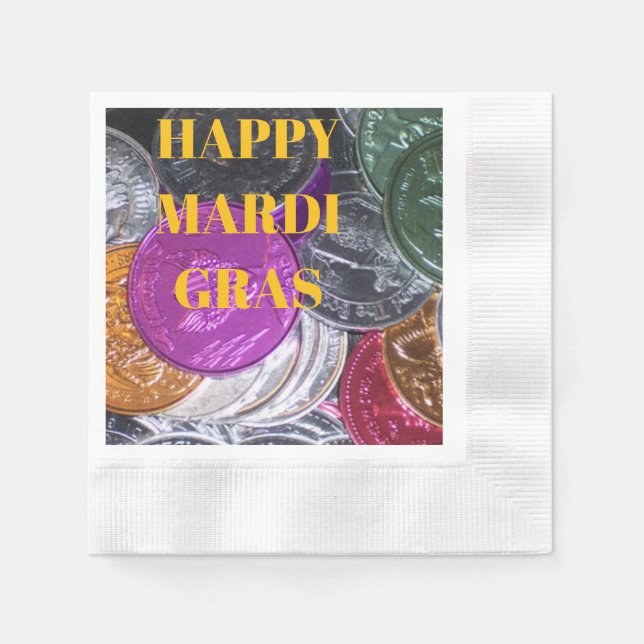 Guardanapo De Papel Mardi Gras Napkins (Frente)